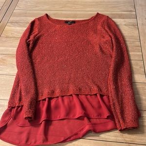 Red Sparkly Sweater